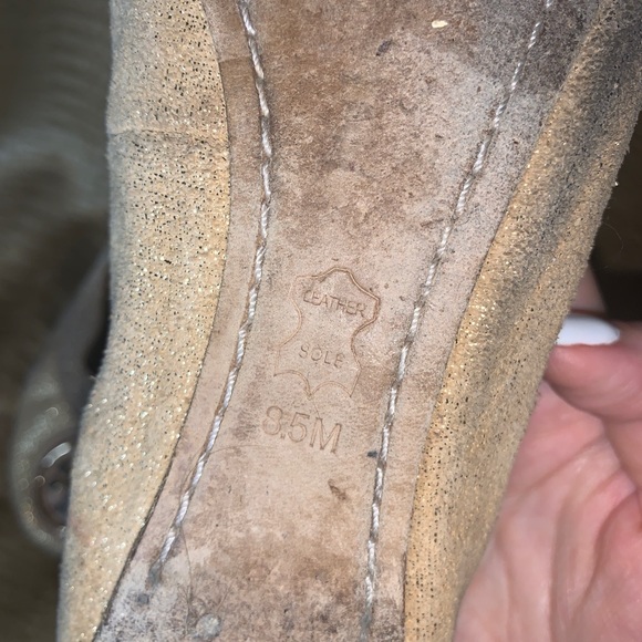 Tory Burch Caroline 2 Elastic Metallic Ballet Flat - Picture 11 of 13